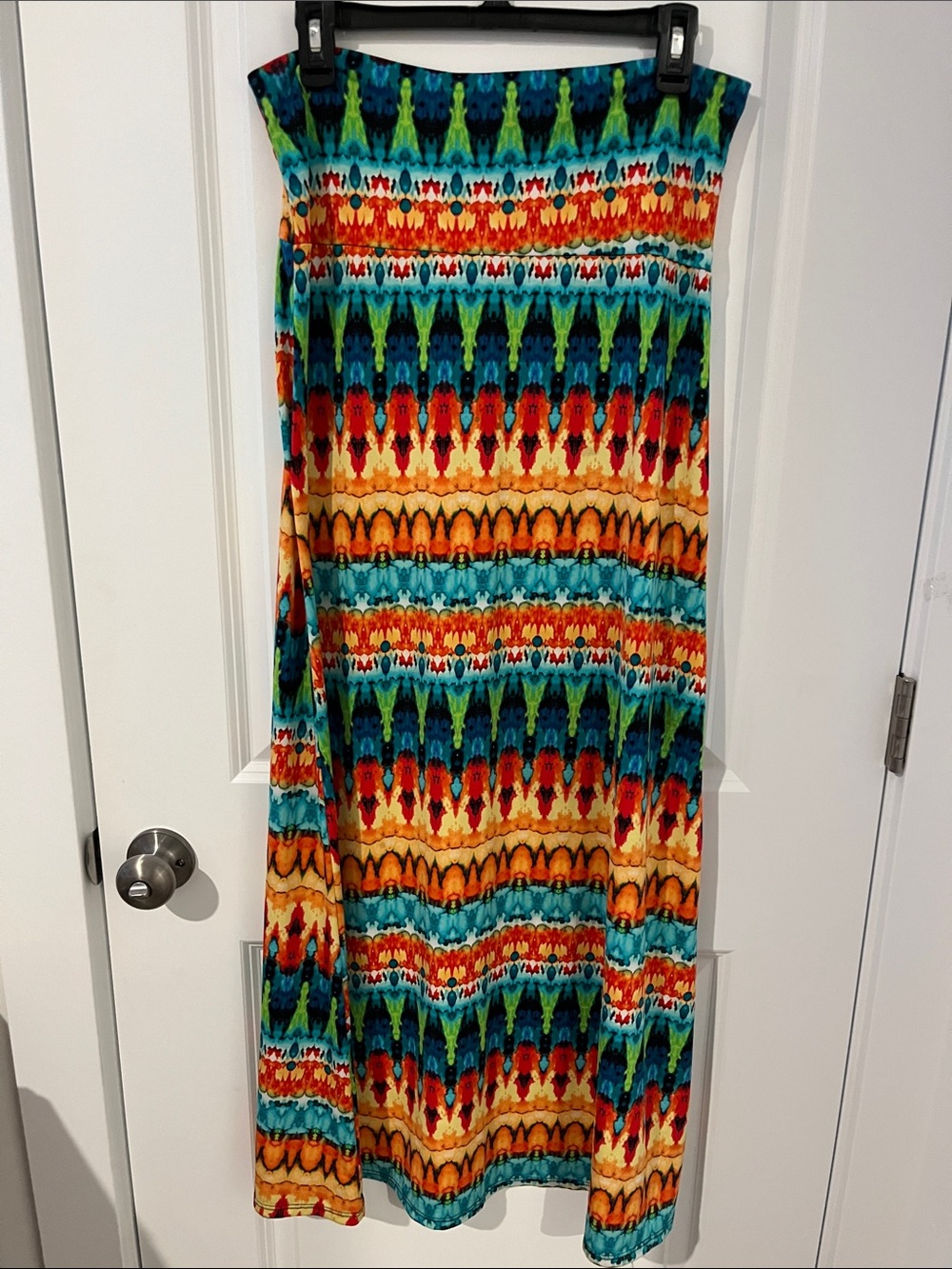 Source Unknown Multicolor Striped Maxi Skirt/dress